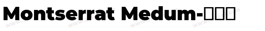 Montserrat Medum字体转换